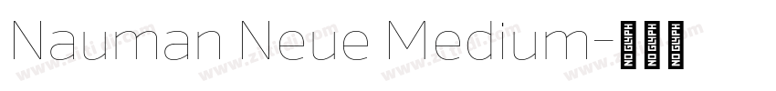 Nauman Neue Medium字体转换 Nauman Neue Medium字体转换